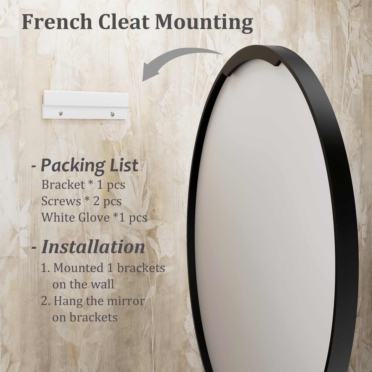 Round Aluminum Alloy Framed Wall Bathroom Vanity Mirror