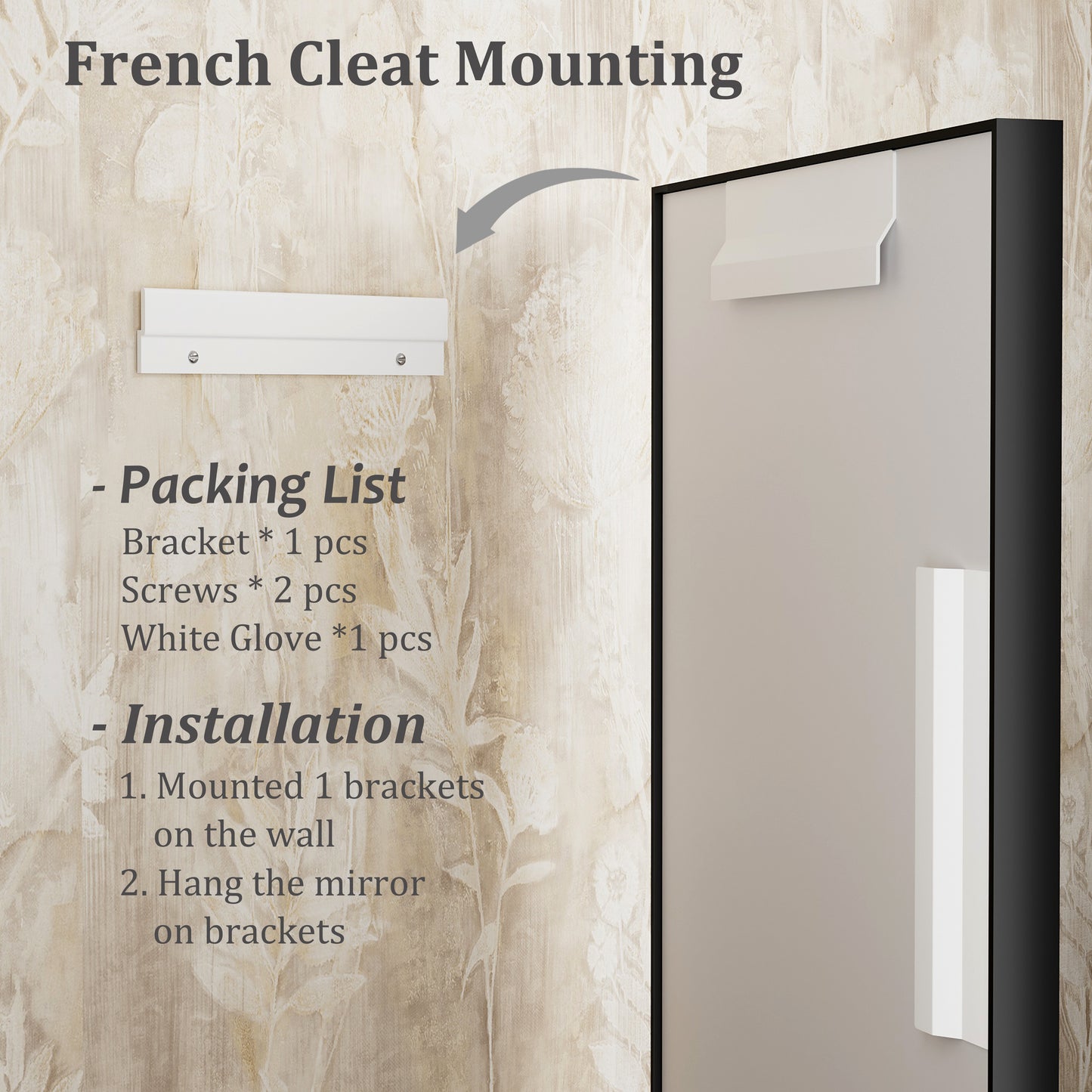 C-RA Rectangular Aluminum Alloy Framed Wall Bathroom Vanity Mirror