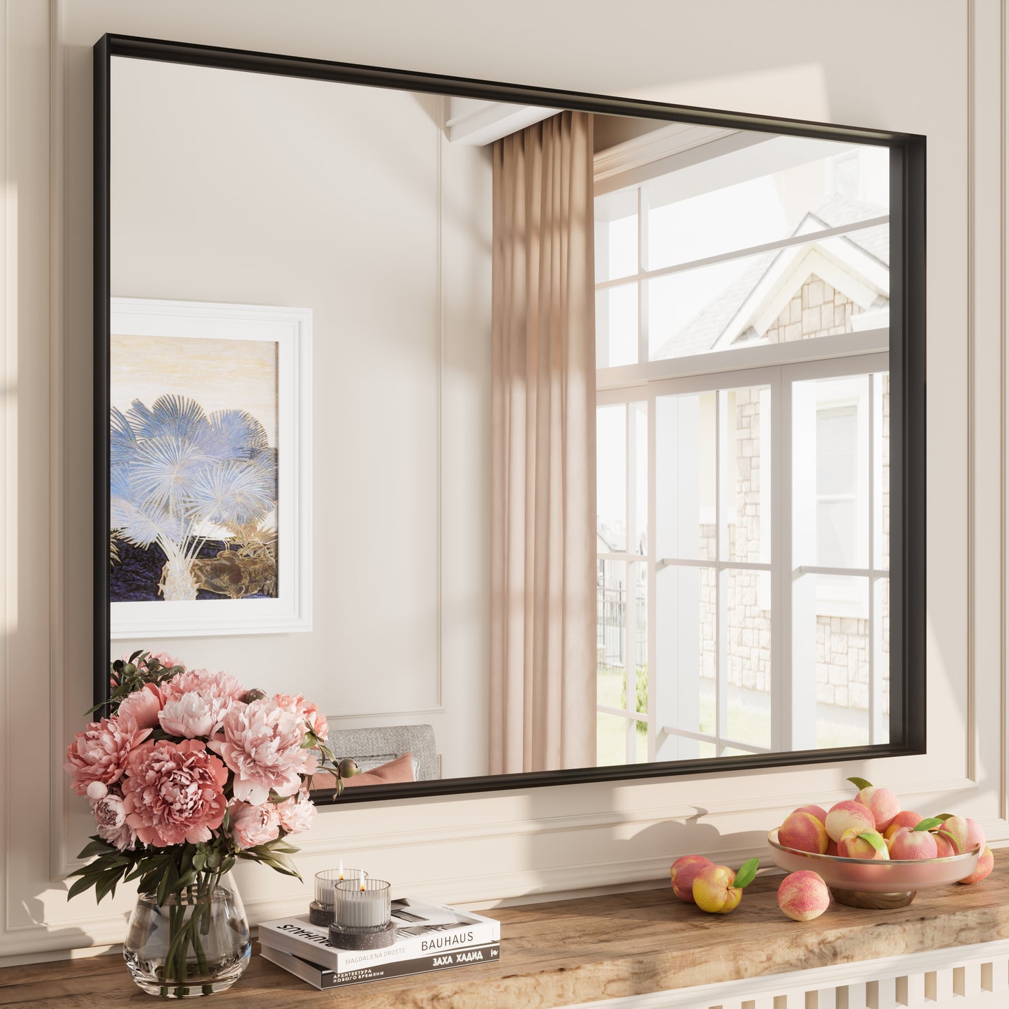 C-RA Rectangular Aluminum Alloy Framed Wall Bathroom Vanity Mirror