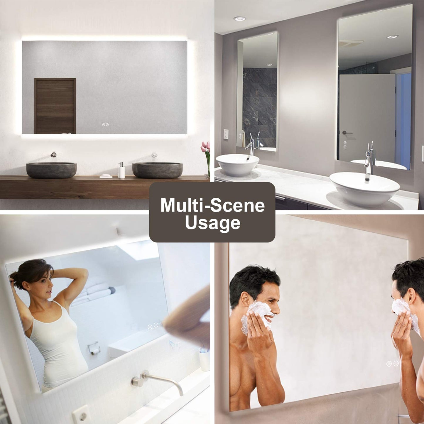 LED Frameless Back Lighted Mirror