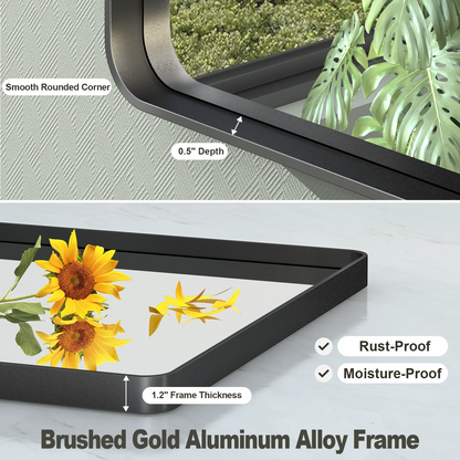 Framed Rectangle Wall Decor Mirror