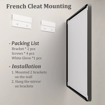 Framed Rectangle Wall Decor Mirror