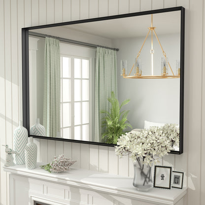 C-RA Rectangular Aluminum Alloy Framed Wall Bathroom Vanity Mirror