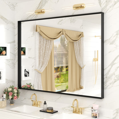 C-RA Rectangular Aluminum Alloy Framed Wall Bathroom Vanity Mirror