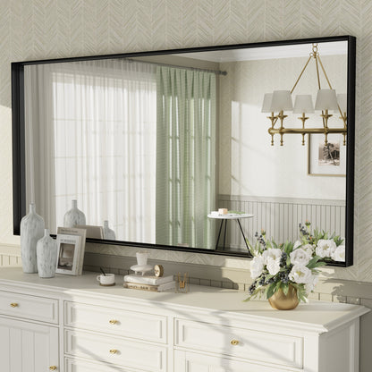 C-RA Rectangular Aluminum Alloy Framed Wall Bathroom Vanity Mirror
