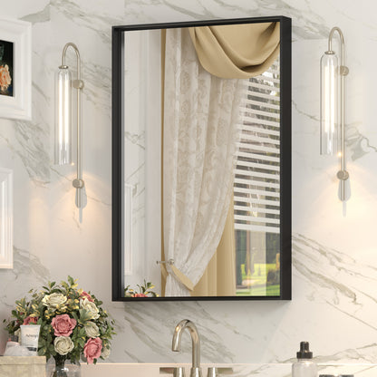 C-RA Rectangular Aluminum Alloy Framed Wall Bathroom Vanity Mirror