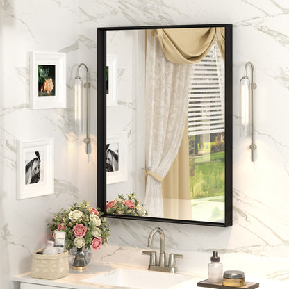 C-RA Rectangular Aluminum Alloy Framed Wall Bathroom Vanity Mirror
