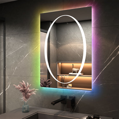 RGB Frameless Front & Back LED Lighted Mirror