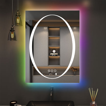 RGB Frameless Front & Back LED Lighted Mirror