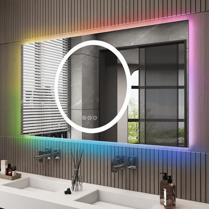 RGB Frameless Front & Back LED Lighted Mirror