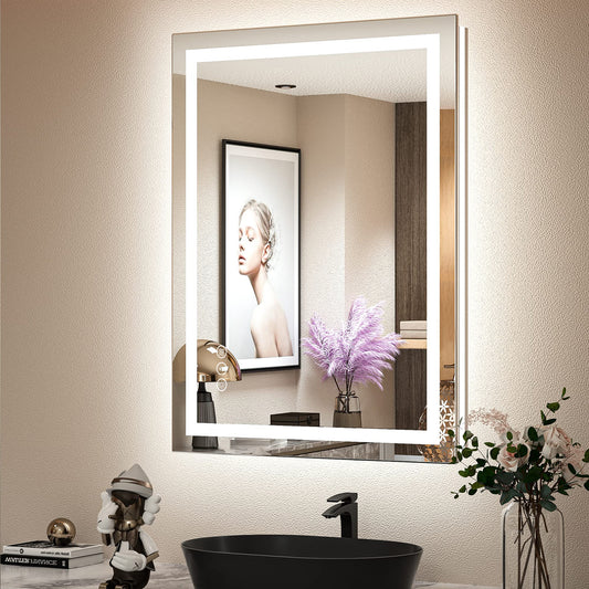 LED Frameless Front and Back Lighted Mirror