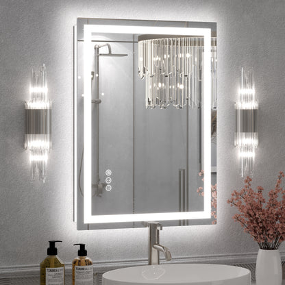 LED Frameless Front and Back Lighted Mirror
