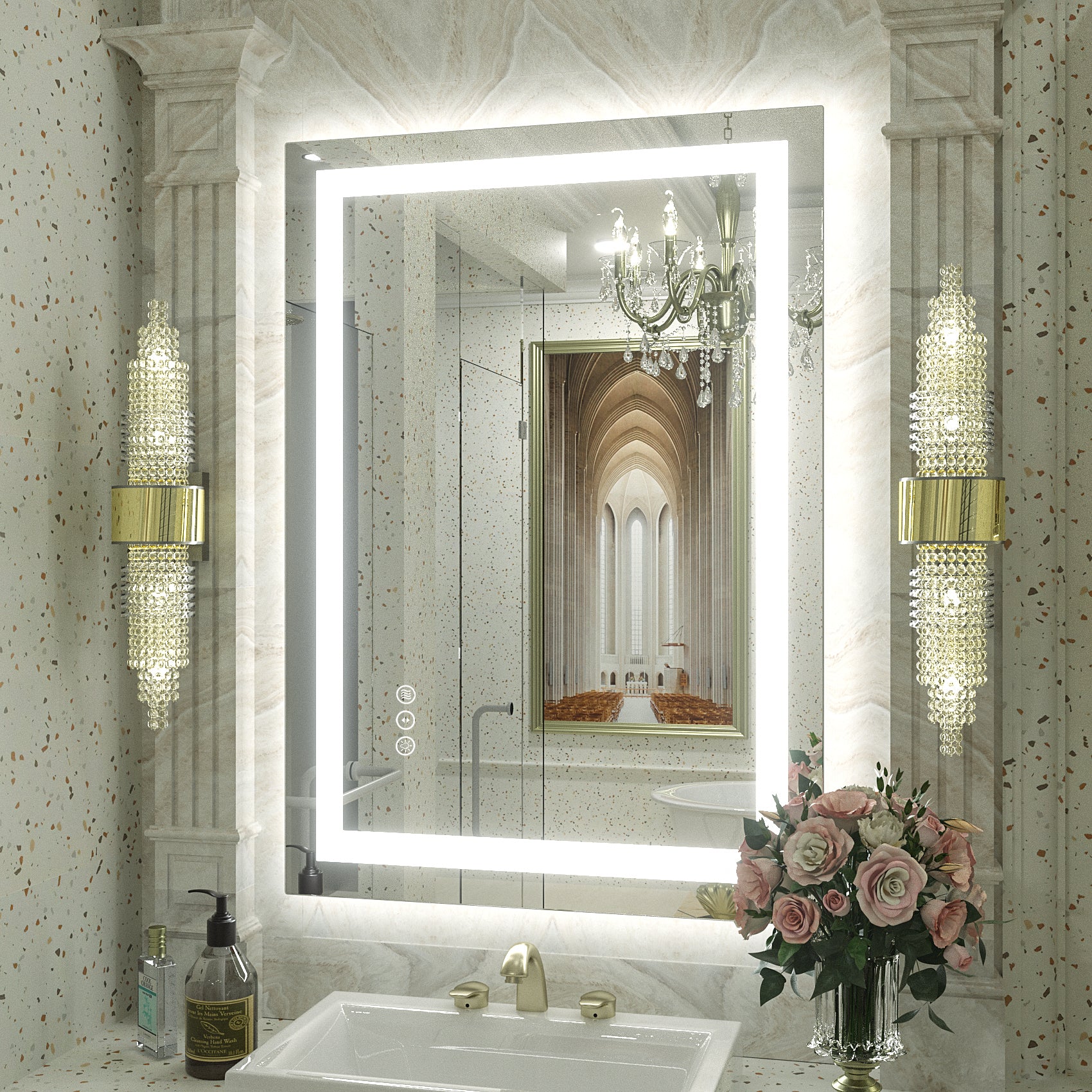 LED Frameless Front and Back Lighted Mirror – Apmir