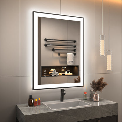 LED Framed Front & Back Lighted broad Mirror