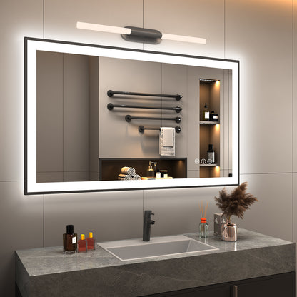 LED Framed Front & Back Lighted broad Mirror