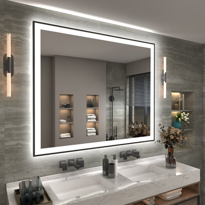 LED Framed Front & Back Lighted broad Mirror