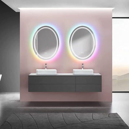 RGB Frameless Front & Back Oval Mirror