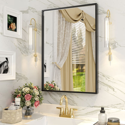 Framed Sharp Rectangle Wall Decor Mirror