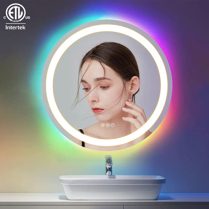 RGB Frameless Front & Back Round Mirror