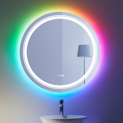 RGB Frameless Front & Back Round Mirror